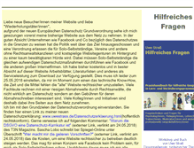 Tablet Screenshot of hilfreichesfragen.de